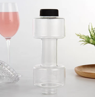 Bouteille de shaker de protéine d'haltère en plastique de vente chaude 500ml pour des événements sportifs et des vacances