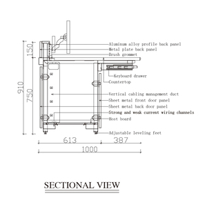 Tùy chỉnh hiện đại LED trung tâm chỉ huy giao diện điều khiển Modular mở rộng phòng điều khiển Máy Trạm - Product Image 3