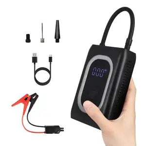 Portable Cordless Tire Inflator Power Jump Starter High Rate Lithium Battery 12000mah 12V 1000A Car Engine Motorcycle Emergency