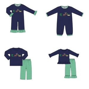 Proveedor Gold: Pelele de Algodón Azul Marino con Estampado de Pato y Ciervo para Bebé Niño - Product Image 1