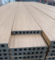 Plancher de terrasse en bois composite WPC creux et massif, imperméable, de haute qualité, pour l'extérieur