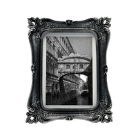 Bingkai Foto Resin Vintage Berkualitas Tinggi 5x7 Cetak Letterpress untuk Meja/Dinding Dekorasi Rumah Retro