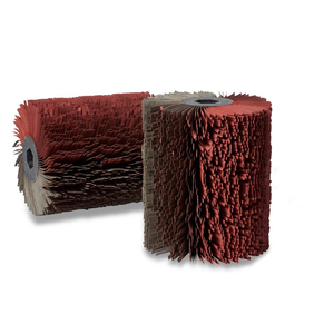 Cepillo giratorio <span class=keywords><strong>de</strong></span> rueda abrasiva con aleta <span class=keywords><strong>de</strong></span> <span class=keywords><strong>alambre</strong></span> <span class=keywords><strong>de</strong></span> 18 "x 12" para desbarbado <span class=keywords><strong>de</strong></span> metal - Product Image 1