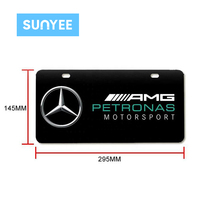 Sunyee – Plaque d'immatriculation vierge personnalisable par transfert thermique, moderne, durable, blanche, à peindre soi-même, 29,5 x 14,5 cm, vente en gros