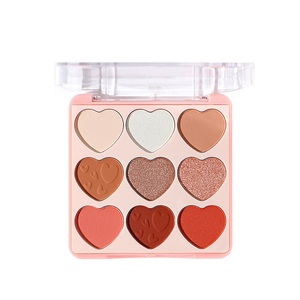 Palette de fards à paupières, étiquettes privée, amour, cœur, 9 couleurs, maquillage pour les yeux, - Product Image 6