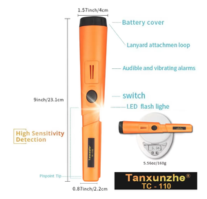 Handheld <span class=keywords><strong>Metal</strong></span> <span class=keywords><strong>Detector</strong></span> <span class=keywords><strong>Pinpointer</strong></span>, IP68 à prova d'água, alta sensibilidade GP-Style <span class=keywords><strong>Pointer</strong></span> para ouro e detecção de metais, GT-110 - Product Image 5