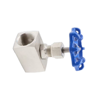Vanne à aiguille hydraulique forgée en acier inoxydable 316 avec extrémités à bride pour l'eau, taille de port DN8-DN50