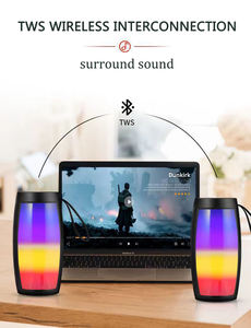 Mini haut-parleur sans fil pour fête intérieure <span class=keywords><strong>2022</strong></span>, éclairage rvb coloré, caisson de basses - Product Image 6