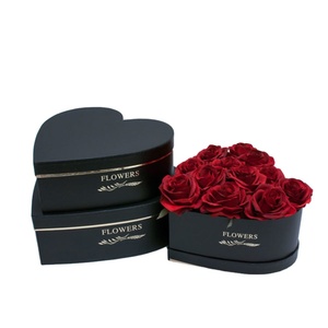 Thân Thiện Với Môi Trường Hộp Giấy Sóng Cho Bao Bì Quà Tặng Sang Trọng Tùy Chỉnh Hình Trái Tim Độc Đáo Tình Yêu Rose Gold New Fresh Bouquet Hoa - Product Image 3