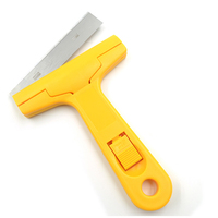 Couteau utilitaire, grattoir à peinture et à colle avec lame remplaçable en acier au carbone 100x18x0.4mm OEM