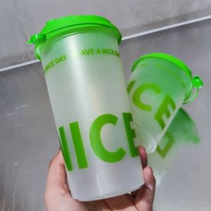Gobelet en plastique rigide PP personnalisé avec logo, 90 mm, pour thé au lait à bulles Boba, capacité 500 ml, 700 ml, pour soda, vente en gros - Product Image 5