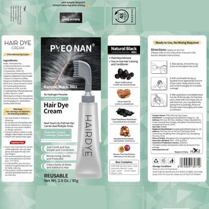 Оптовая продажа: Низкая цена, без перекиси, стойкая краска для волос с черным трюфелем, не содержащая PPD, для всех типов волос - Product Image 2