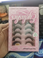 Ensemble de 5 paires de faux cils naturels longs et épais en fibres synthétiques, faits à la main, réutilisables, pour maquillage des yeux