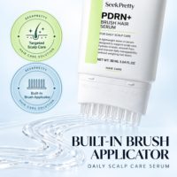 Sérum capillaire PDRN 50 ml à marque privée avec applicateur brosse pour cuir chevelu, caféine, centella, anti-chute, apaisant, essence stimulante pour la croissance des cheveux