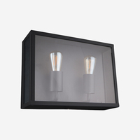 Lampe murale LED pour jardin extérieur Support de lampe E27 en acier inoxydable Éclairage haut-bas certifié ROHS avec base durable