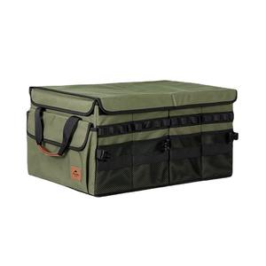 Camping Collapsible <b>Multi</b> <b>Compartment</b> SUV Trunk Organizer Waterproof Portable Car Storage <b>Bag</b> - Product Image 3