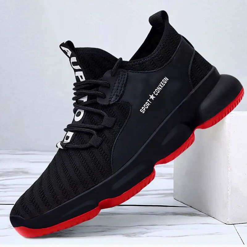 Low price men running sports shoes flat trainers shoes casual men shoes fashion breathable sneakers