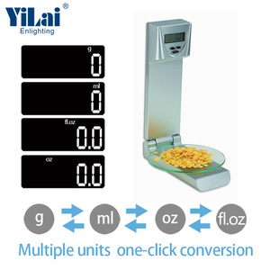 नवीनतम शैली उच्च गुणवत्ता वाले घरेलू इलेक्ट्रॉनिक प्लास्टिक फांसी दीवार रसोई पैमाने पर संतुलन 5kg - Product Image 5
