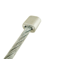 Kit de ensamblaje de cable de acero GUDE DOOR GDLT, accesorios de puerta de garaje con sujeción de aluminio