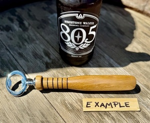 Ensemble tire-bouchon à vin personnalisé, ouvre-bouteille en cuir, ouvre-bouteille en bois massif tourné à la <span class=keywords><strong>main</strong></span>, ouvre-bouteille en forme de batte de baseball, gravure gratuite offerte - Product Image 1
