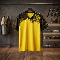 Maillot de football domicile original BVB pour homme 25/26 [Adeyemi 27] Col en V 100% polyester respirant Taille L