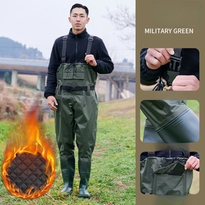 Vente <span class=keywords><strong>chaude</strong></span> Cuissardes <span class=keywords><strong>de</strong></span> <span class=keywords><strong>pêche</strong></span> à la mouche pour hommes et femmes avec bottes Cuissardes hautes avec cintre à bottes - Product Image 5