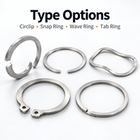 DLSEALS External Retaining Ring Stainless Steel Circlip C Clip for Shaft Groove Machinery Custom Size OEM Factory Supply