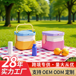 Double Layer Childrens <b>Lunch</b> <b>Box</b> Rectangle <b>Microwave</b> Safe Food Grade Plastic Bento <b>Box</b> For Kids School Use - Product Image 3