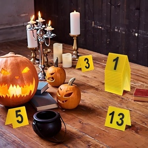 Nastro di Avvertimento in PE Impermeabile e Durevole con Consegna Rapida, Marcatori Numerati per Scene del Crimine, per Feste di Halloween, Uso Interno/Esterno - Product Image 6