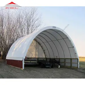 26x36m rüzgar yükü açık döken galvanizli boru kubbe kanada'da satılık çadır barınak hangar tasarım