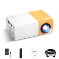Mini Proyector LED Portátil DCOLOR YG300 de Alta Definición con Memoria, para Cine en Casa, Audio USB, Juegos, Android 1+8GB HIFI