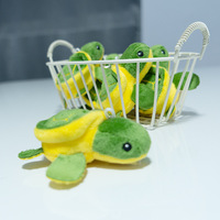 Petite tortue en peluche super douce, porte-clés tortue de dessin animé, pendentif tendance et super mignon, accessoire de sac à dos
