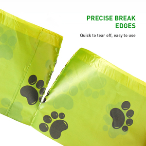 Sacs à déjections canines Baiyifeng imprimés en gravure, ultra-épais, étanches, utilisés pour manipuler les déchets d'animaux de compagnie de manière sûre et hygiénique pendant la promenade des chiens - Product Image 2