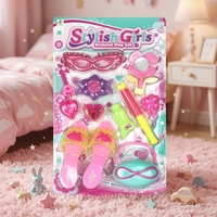 Set Rias Anak Zhishijie, Mainan Kosmetik Plastik Unisex, Mainan Peran-Peranan untuk Usia 2-13 Tahun, Tanpa Bahan Berbahaya