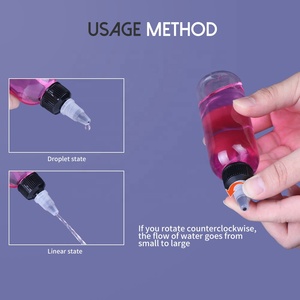 Pet Gel lỏng keo lớp phủ ép đùn tip ống nhỏ giọt sinh thái thân thiện mỹ phẩm pcr tóc dầu trong suốt chai nhựa với Twist cap - Product Image 3