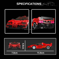 Mould King 27078 F4T LM Voiture de sport en blocs de construction MOC, jouet de construction à petites particules, idéal pour un cadeau de Noël