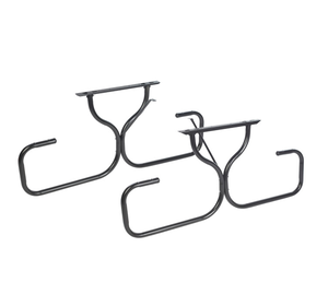 إطار طاولة نزهة من الفولاذ الأسود عالي التحمل، أرجل أثاث خارجية مطلية بالكروم للحدائق والشرفات، طاولة شواء صناعية مخصصة - Product Image 1