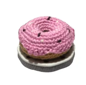 2022 venda quente personalizada artesanal de amigurumi, rosquinhas de crochê para festa de chá