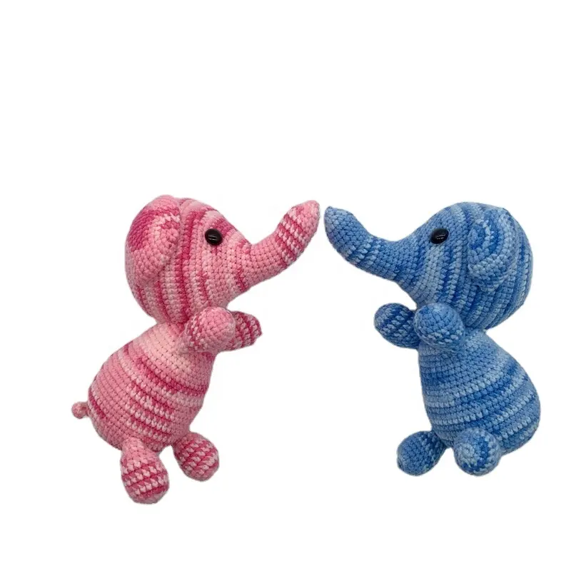 2022 New Arrived Lover Styles Elephants Valentine's Day Gift Crochet Elephant Crocheted Elephants Doll
