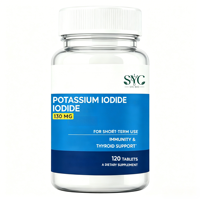 Complément d'iodure de potassium en marque blanche OEM – Comprimés pour le bien-être de la thyroïde pour adultes – Soutien quotidien naturel en iode – 120 unités