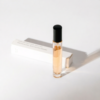 Flacon de parfum en verre de luxe de 10 ml, vide, carré/rond, rechargeable, fond épais, atomiseur de parfum, pompe pulvérisatrice sérigraphiée