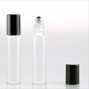 Flacon Roll-on en Verre Ambré Transparent Rechargeable pour Huiles Essentielles, Élégant, 5ml 10ml, avec Impression Sérigraphique - Product Image 3