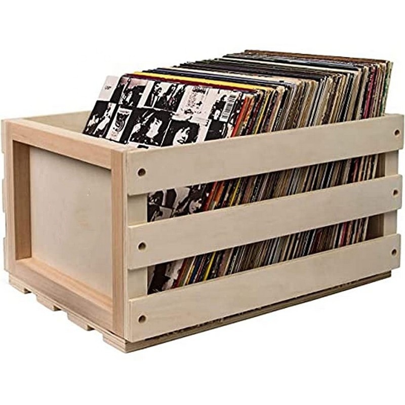 Вмещает до 75 ящиков для хранения записей, деревянный ящик для записей