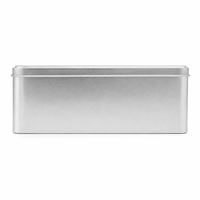 Boîte de rangement rectangulaire personnalisée en fer blanc avec couvercle – Contenant métallique durable pour solutions d'emballage cadeau et de vente au détail