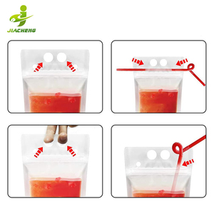 Bolsas de Plástico para Líquidos con Pitillos, Bolsa Doypack para Jugo Kool Aid, Bolsa Ecológica para Bebidas con Cierre para Niños - Product Image 3