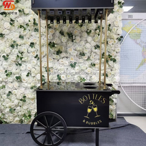 Carrito de Dulces de PVC Blanco Impermeable de Última Generación, Elegante Carrito Móvil para Dulces con Ruedas para Bodas y Fiestas al Aire Libre - Product Image 4