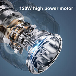 Aspirateur de voiture portable sans fil 4-en-1 de 12000 Pa, alimenté par batterie, en ABS, avec brosse pour sols et nettoyage du cuir, puissance de 120W - Product Image 3