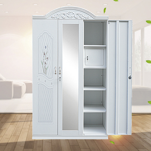 Armadio Moderno in Metallo a 3 Ante Estensibile <span class=keywords><strong>e</strong></span> Pieghevole per Camera da Letto, Vendita all'Ingrosso - Product Image 4