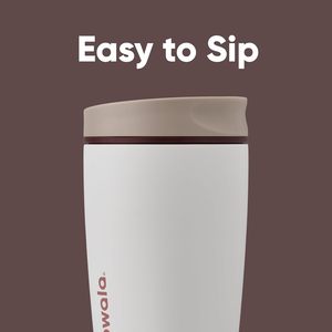 Vaso Térmico Reutilizable SmoothSip Slider de Acero Inoxidable para Café Helado, Taza de Viaje para Bebidas Calientes, Libre de BPA, 12 oz, Vainilla - Product Image 2