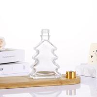 Bouteille en verre aromathérapeutique personnalisée de 200 ml en forme de sapin de Noël, diffuseur d'huiles essentielles aromathérapeutiques